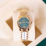 ROLEX Log  Malachite Stainless Steel 31mm Watch